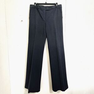 BCBGMaxAzria Dress Pants Wool Trouser Size 8 Tall Gray Straight Pants Mid-Rise